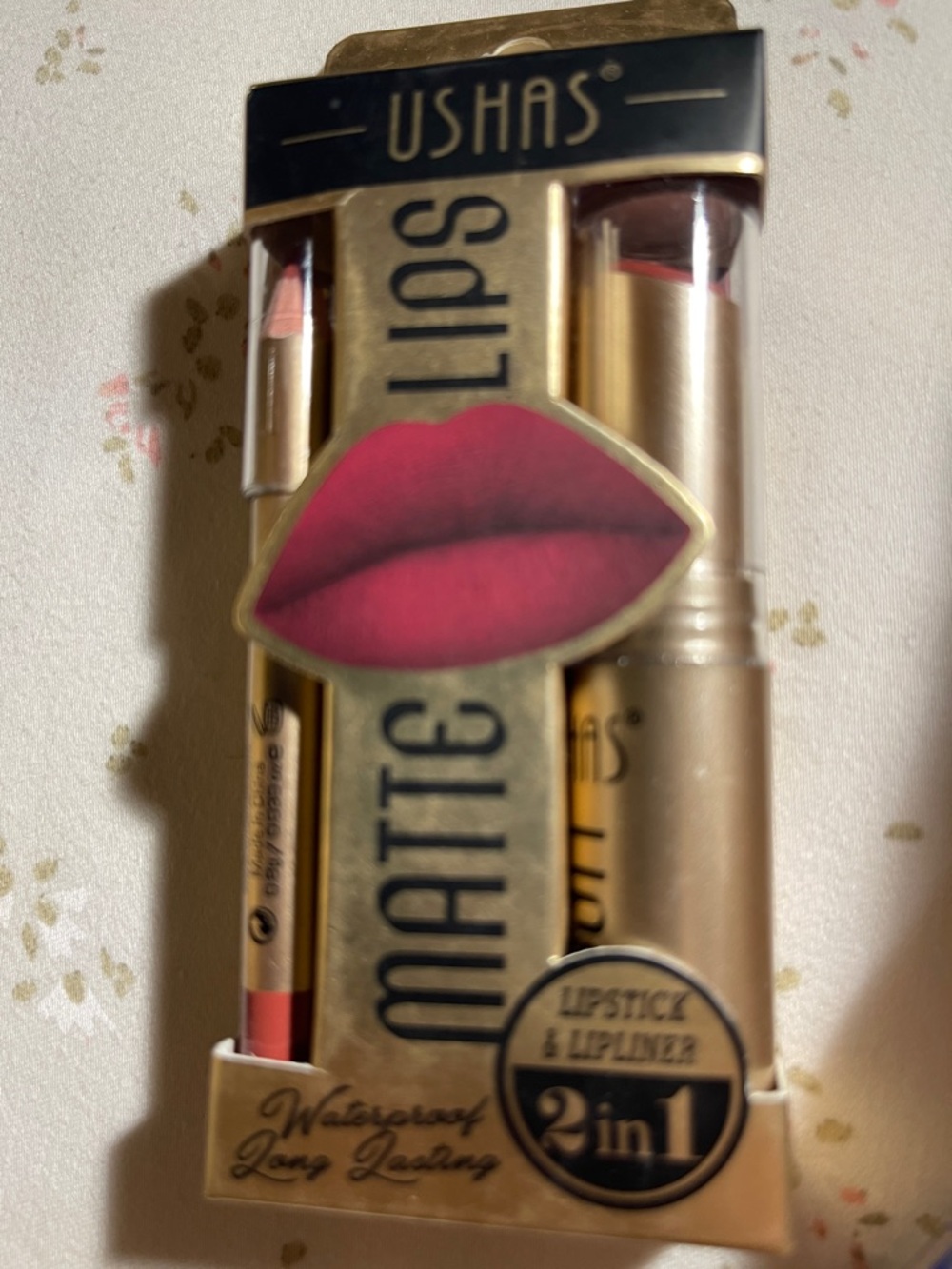 Matte 2-in-1 Lipstick & Lipliner in Deep Pink #08